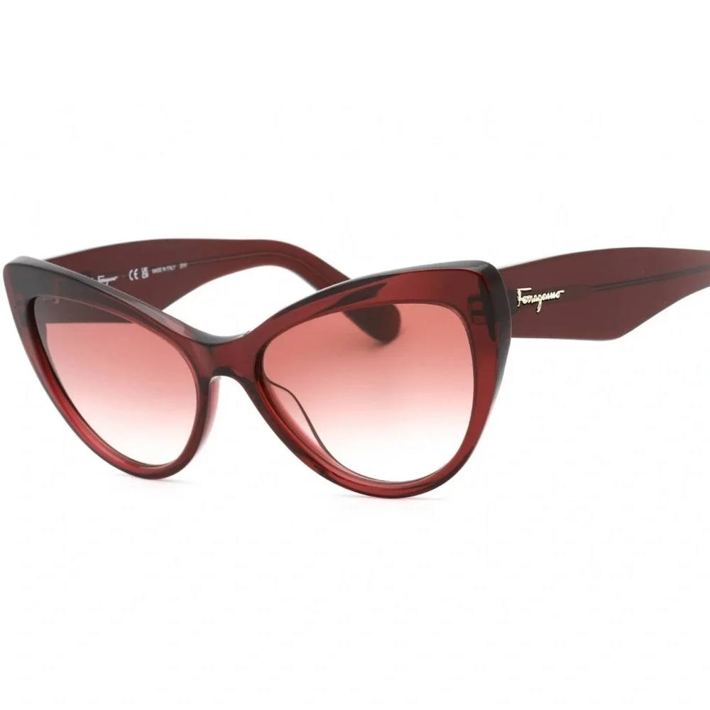 Salvatore Ferragamo SF930S 606 Bordeaux Cat Eye Sunglasses NWT